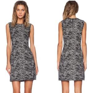 THEORY  Sleeveless Space Dye Knit Dress Black